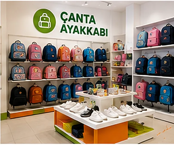 Okul Store çanta ve ayakkabı reyonu