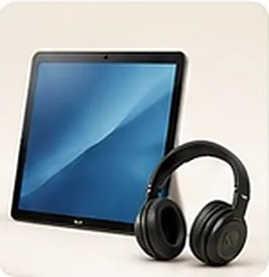 Tablet ve kulaklık